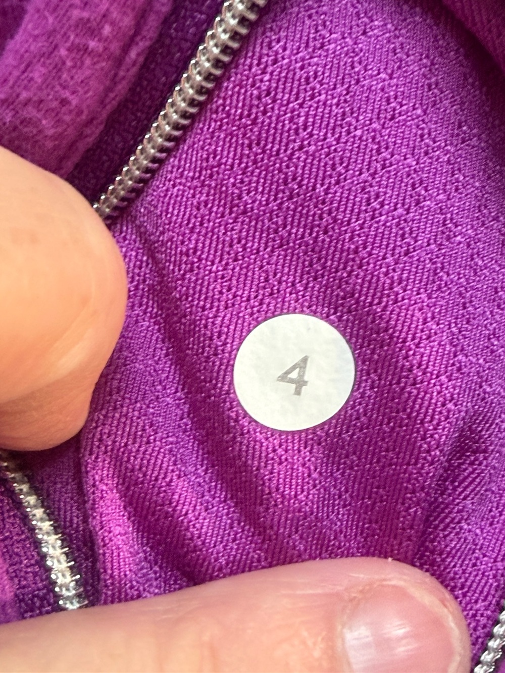 Vtg Y2K Lululemon Women Yogi Dance Jacket 4 Violet 3 Tier Ruffle Back Thumbholes - Picture 2 of 8